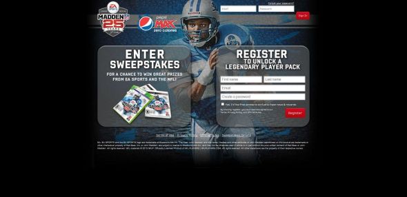 PepsiMAX.com/MaddenLegends – Pepsi Max Madden Legends Sweepstakes PepsiMAX.com/MaddenLegends – Pepsi Max Madden Legends Sweepstakes