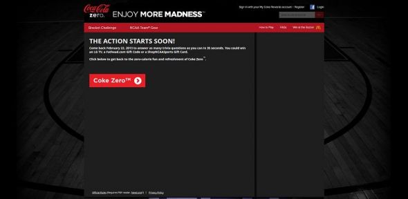 enjoymoremadness.com – Coke Zero: 35 Second Pressure Test Sweepstakes enjoymoremadness.com – Coke Zero: 35 Second Pressure Test Sweepstakes