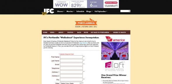 IFC’s Portlandia Walkabout Experience Sweepstakes IFC’s Portlandia Walkabout Experience Sweepstakes