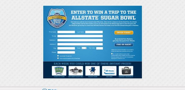 www.allstatecfb.com – Allstate Ultimate Road Trip Promotion www.allstatecfb.com – Allstate Ultimate Road Trip Promotion