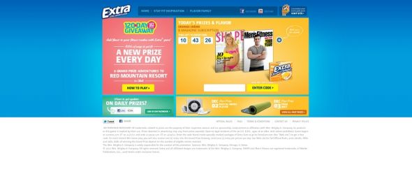 Www Extragum Com 120 Day Giveaway - wm wrigley jr company extra 120 day get fit giveaway instant win game and sweepstakes Www Extragum Com 120 Day Giveaway - wm wrigley jr company extra 120 day get fit giveaway instant win game and sweepstakes