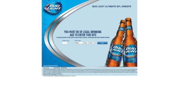 Bud Light NFL Football Sweepstakes Bud Light NFL Football Sweepstakes
