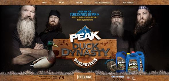 Peak Duck Dynasty Sweepstakes Peak Duck Dynasty Sweepstakes