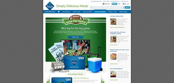 Sam’s Club Big Game Day Sweepstakes Sam’s Club Big Game Day Sweepstakes