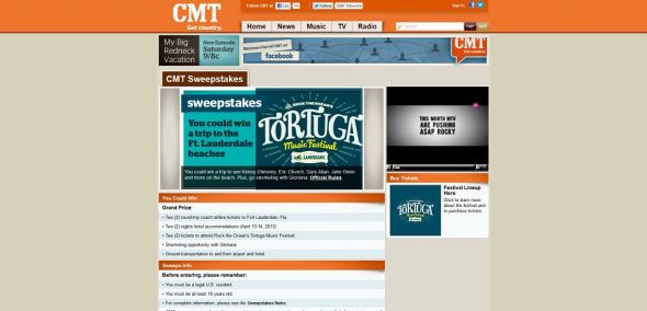 Rock the Ocean’s Tortuga Music Festival Sweepstakes Rock the Ocean’s Tortuga Music Festival Sweepstakes