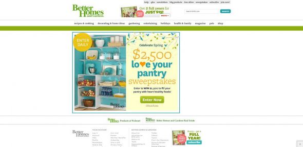 BHG $2,500 Love Your Pantry Sweepstakes BHG $2,500 Love Your Pantry Sweepstakes