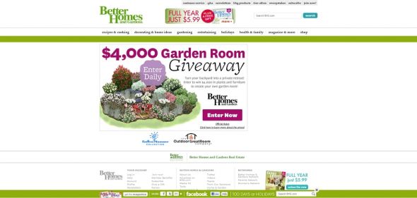 Better Homes and Gardens Garden Room Giveaway Sweepstakes Better Homes and Gardens Garden Room Giveaway Sweepstakes