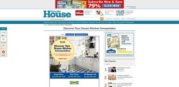 This Old House Discover Your Dream Kitchen Sweepstakes presented by IKEA This Old House Discover Your Dream Kitchen Sweepstakes presented by IKEA