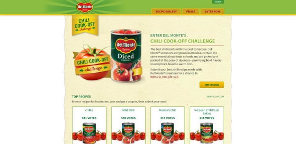 Del Monte Chili Cook-Off Challenge Del Monte Chili Cook-Off Challenge