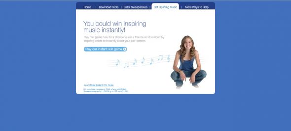 Dove Win A Music DownLoad Promotion