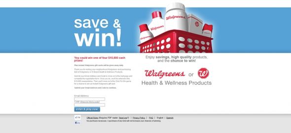 walgreensbrandsaveandwin.com – Walgreens Health & Wellness Sweepstakes