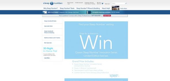 Sleep Number Winter 2013 Sweepstakes Sleep Number Winter 2013 Sweepstakes