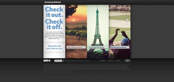 American Airlines Check it Out. Check it Off. Sweepstakes