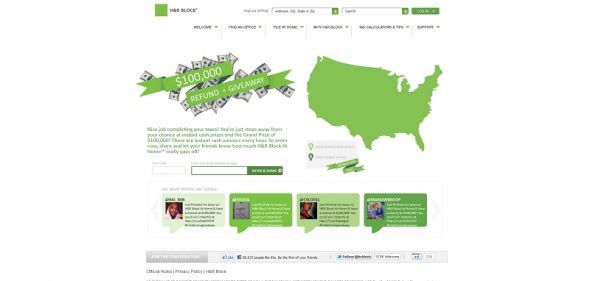 H & R Block $100,000 Refund Giveaway