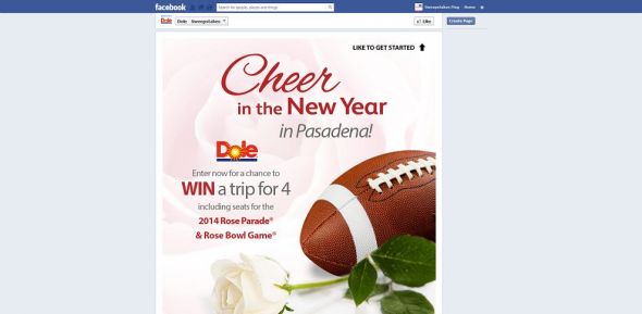 DOLE Cheer In the New Year! Sweepstakes DOLE Cheer In the New Year! Sweepstakes