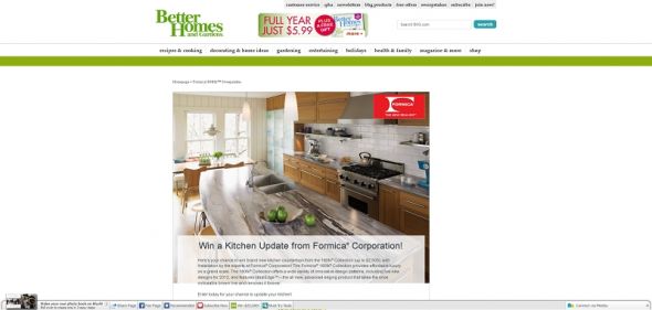 Win a Kitchen Update from Formica Corporation! Sweepstakes Win a Kitchen Update from Formica Corporation! Sweepstakes