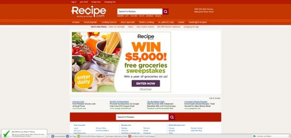 Recipe.com Free Groceries Sweepstakes Recipe.com Free Groceries Sweepstakes