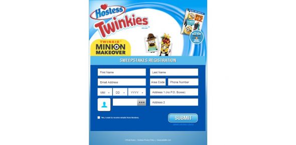 Twinkie Minion Makeover Sweepstakes Twinkie Minion Makeover Sweepstakes