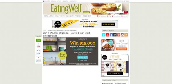 $15,000 Organize, Revive, Fresh Start Sweepstakes $15,000 Organize, Revive, Fresh Start Sweepstakes