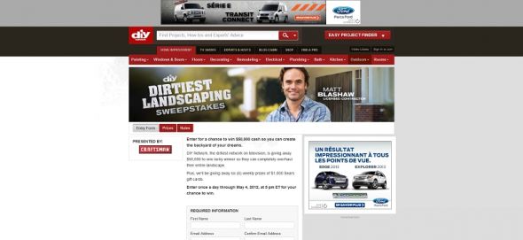 DIY Dirtiest Landscaping Sweepstakes DIY Dirtiest Landscaping Sweepstakes
