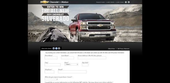 www.chevyinmotion.com – 2014 Chevrolet Silverado Giveaway www.chevyinmotion.com – 2014 Chevrolet Silverado Giveaway