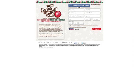 Holiday Baking Is Better With M Recipe Vote Sweepstakes Holiday Baking Is Better With M Recipe Vote Sweepstakes