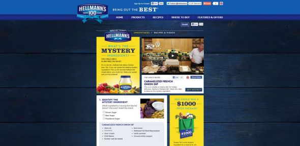 Hellmann’s Best Foods Mystery Ingredient Sweepstakes Hellmann’s Best Foods Mystery Ingredient Sweepstakes