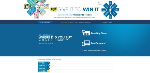 BestBuy.com/GiveToWin – Best Buy Give It to Win It Sweepstakes BestBuy.com/GiveToWin – Best Buy Give It to Win It Sweepstakes