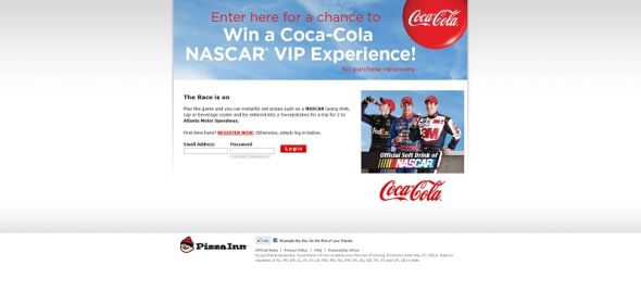 Coca-Cola and NASCAR Instant Win & Sweepstakes Coca-Cola and NASCAR Instant Win & Sweepstakes