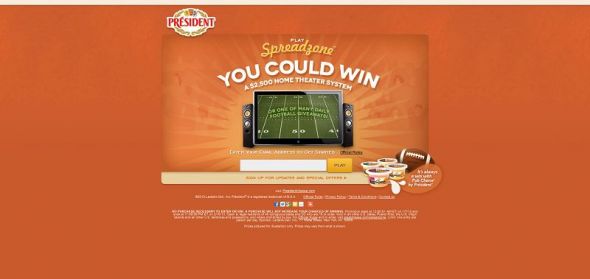 Président Cheese Spreadzone Sweepstakes Président Cheese Spreadzone Sweepstakes