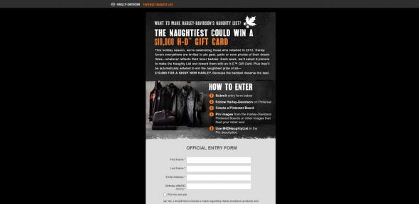 Harley-Davidson’s Pinterest #HDNaughtyList Contest Harley-Davidson’s Pinterest #HDNaughtyList Contest
