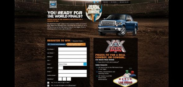 clashofthecowboys.com – 2013 Built Ford Tough Clash of the Cowboys Sweepstakes clashofthecowboys.com – 2013 Built Ford Tough Clash of the Cowboys Sweepstakes