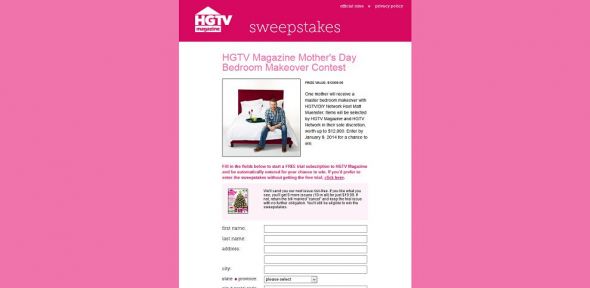 HGTV Magazine Mother’s Day Bedroom Makeover Contest HGTV Magazine Mother’s Day Bedroom Makeover Contest