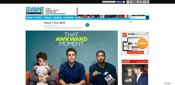 Ryan Seacrest’s ‘That Awkward Moment’ Flyaway Sweepstakes Ryan Seacrest’s ‘That Awkward Moment’ Flyaway Sweepstakes