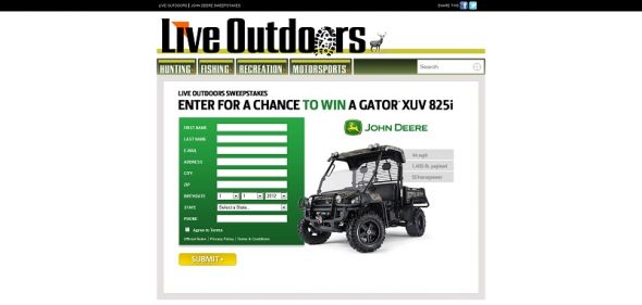 Live Outdoors Sweepstakes Live Outdoors Sweepstakes