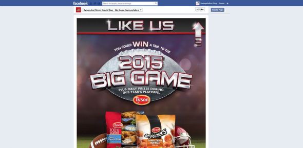 Tyson Any’tizers Snack Time BIG GAME Sweepstakes Tyson Any’tizers Snack Time BIG GAME Sweepstakes