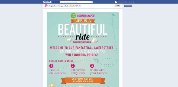 Angie’s Life is a Beautiful Ride Sweepstakes Angie’s Life is a Beautiful Ride Sweepstakes