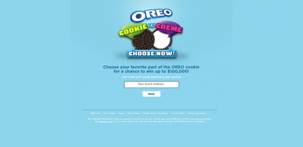 OREO Cookie vs. Crème Text To Win Instant Win Game And Sweepstakes OREO Cookie vs. Crème Text To Win Instant Win Game And Sweepstakes