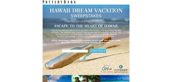 Hawaii Dream Vacation Sweepstakes Hawaii Dream Vacation Sweepstakes