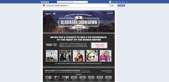 Amazon.com and New Balance Gladiator Showdown Contest Amazon.com and New Balance Gladiator Showdown Contest