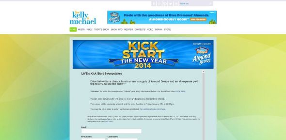 Kick Start the New Year Sweepstakes Kick Start the New Year Sweepstakes