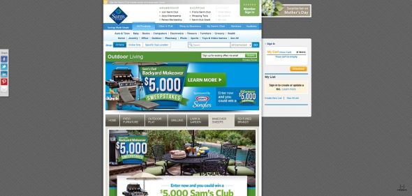 Sam’s Club $5,000 Backyard Makeover Sweepstakes Sam’s Club $5,000 Backyard Makeover Sweepstakes