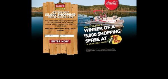 drinkcocacolaandwin.com – Coca-Cola Casey’s General Store Bass Pro Shops Sweepstakes and Instant Win drinkcocacolaandwin.com – Coca-Cola Casey’s General Store Bass Pro Shops Sweepstakes and Instant Win
