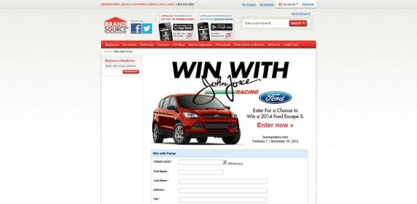 Win With Force – Ford Escape Sweepstakes Win With Force – Ford Escape Sweepstakes