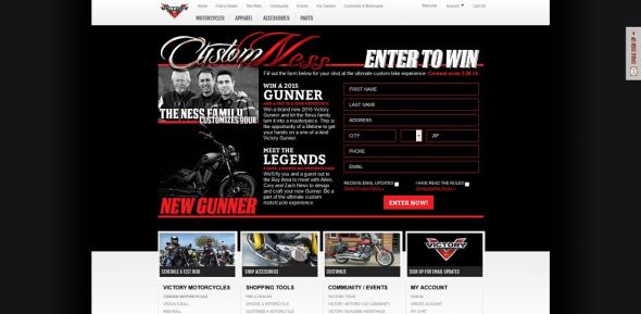 Victory Motorcycles Custom Ness Sweepstakes Victory Motorcycles Custom Ness Sweepstakes