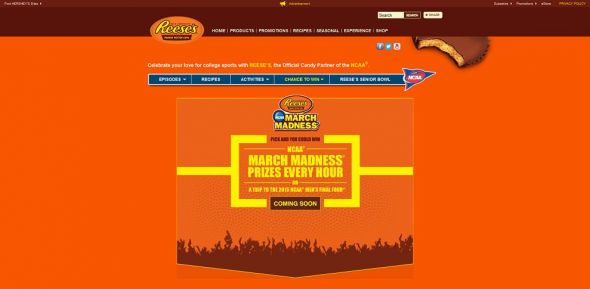 www.GoReeses.com – REESE’S / NCAA March Madness / Make the Crowd Go Wild Promotion www.GoReeses.com – REESE’S / NCAA March Madness / Make the Crowd Go Wild Promotion