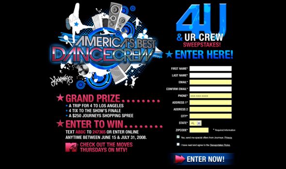 The 4 U & UR CREW Sweepstakes