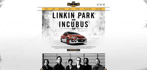 Honda Civic Tour Drive Away with Linkin Park Sweepstakes Honda Civic Tour Drive Away with Linkin Park Sweepstakes