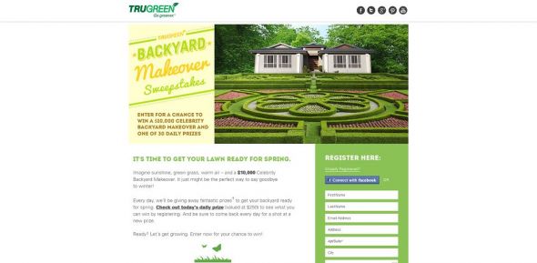 TruGreen Backyard Makeover Sweepstakes TruGreen Backyard Makeover Sweepstakes