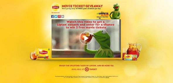 Lipton Movie Ticket Giveaway Lipton Movie Ticket Giveaway